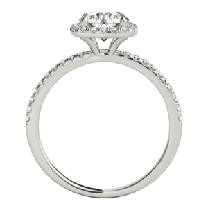 Allurez Square Halo Diamond Engagement Ring