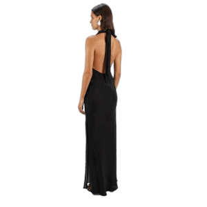 Alma Ines Bias Cowl Neck Dress