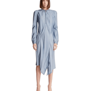 LEMAIRE Abito In Twill Di Viscosa Azzurro