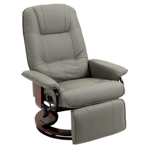 Aosom HOMCOM Faux Leather Manual Recline 