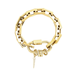 Artizan Joyeria Carabiner Square Spiga Bracelet