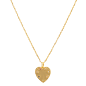 The Rainbow Heart Pendant Necklace