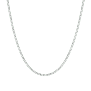 Aurate New York White Sapphire Tennis Necklace