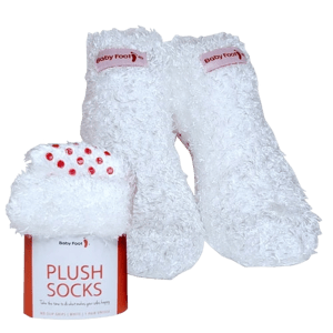 Baby Foot White Plush Socks