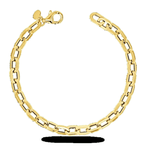 Baby Gold Geo Link Chain Bracelet