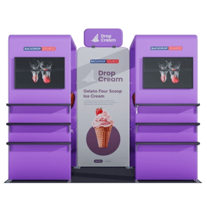 Backdropsource Portable Exhibit Display 3m x 3m