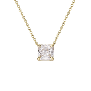 Balmante Jewelry Princess Cut Pendant Necklace