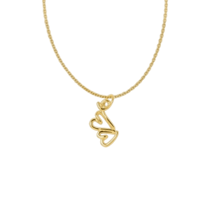 BAR Jewellery Two Hearts Necklace