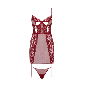 Belle Lingerie House Of Desire Dezi Lace & Chain Chemise Set