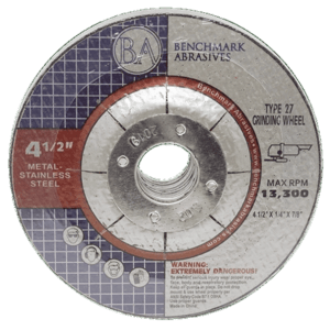 Benchmark Abrasives T27 Depressed Center Grinding Wheel