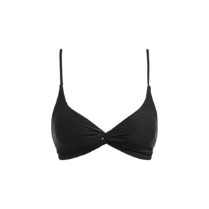 BERLOOK Black Twist Backless Bikini Top