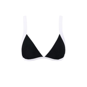 BERLOOK Contrast Trim Triangle Bikini Top