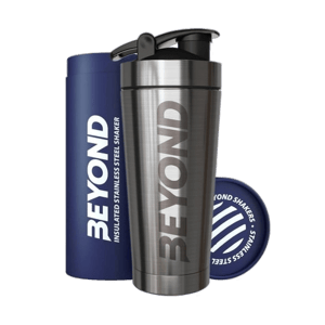 Beyond Shakers Brushed Steel Protein Shaker