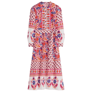 Boden Ava Baumwoll-Midikleid