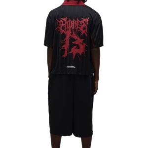 BOOHOOMAN Grunge Varsity Football Top