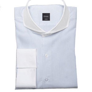 Brisk Shirts Fine Light Blue Pencil Stripes Shirt