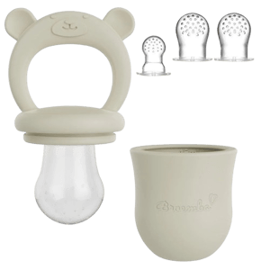 Broemba Baby Fruitspeen + 3 spenen Beige