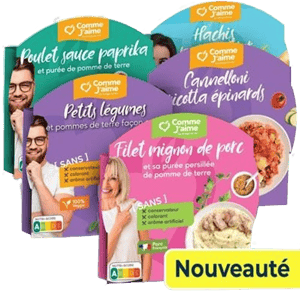 Comme J'aime Pack 5 plats FAIBLES EN CALORIES