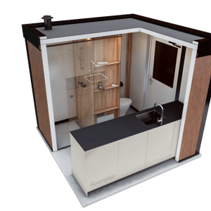 Ommerland Comfort Kampeerplaats - Priv&eacute; Sanitair & Keuken