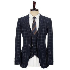Ceehuteey Check Plaid Suit