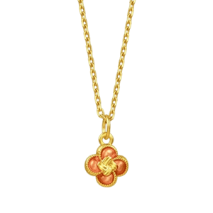 Chow Sang Sang Jewellery Minty Collection 999 Gold Four-Leaf Clover Pendant 