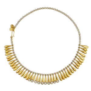 Christina Caruso Fringe Teardrop Necklace