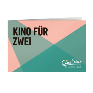 CineStar Downloadgutschein Kino f&uuml;r Zwei