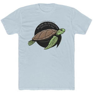 Combat Flip Flops Slow Is Smooth, Smooth Is Fast Men's Cotton Crew Tee