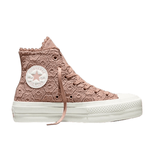Converse Womens Converse Chuck Taylor All Star Lift Crochet High Top Dried Earth