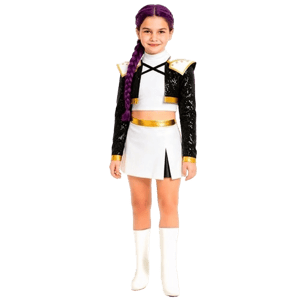 Costumalia Fato de Cantora K-Pop Golden para menina
