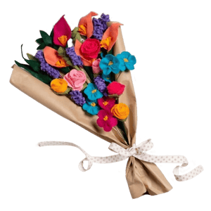 CraftSource Market Wool Couture Felt Flower Bouquet Kit