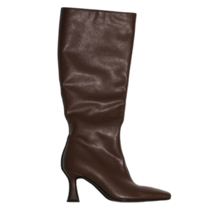 CULT OF COQUETTE Mariah Brown Vegan Leather Boots 85 mm