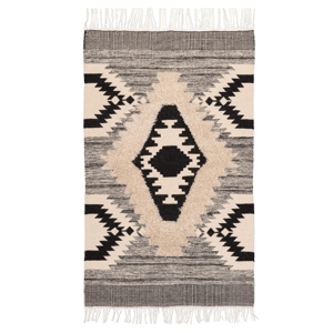 Cushy Home Decor Cream Textured Rug