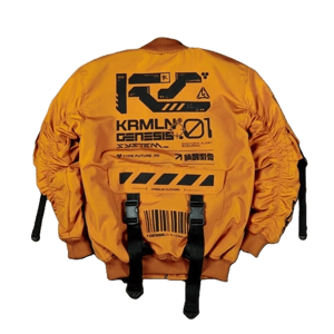Cyber Techwear Orange Techwear Jacket