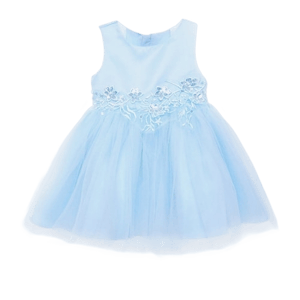 Designer Childrenswear iAMe Baby Girls Starlight Dress in Blue