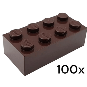 Drehscheibe24 100 St&uuml;ck 2x4 Basic Steine