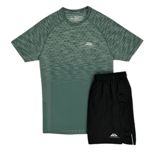 DripUnion Trailberg Stride Seamless T-Shirt / Shorts Set