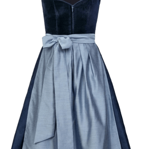 Edelnice Midi Dirndl Luna Samt Blau