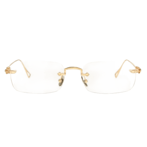 Elklook Eyewear Sylus Metal Rectangle Rimless Vintage Bluelight Prescription Glasses 