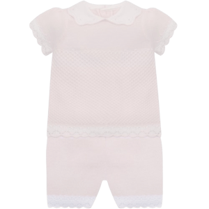 Emile et Rose Laura Girls Pink Cotton Knit 
