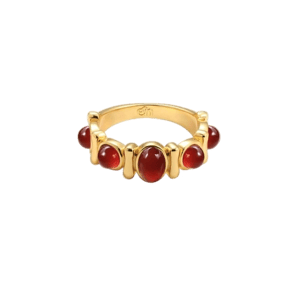 en route jewelry Carnelian Stone Band Ring