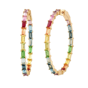 Eriness Jewelry Rainbow Baguette 