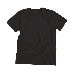 Etiko Round Neck T-shirt, Unisex Black