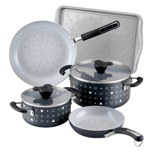 Farberware Cookware 7-Piece Monochrome Ceramic Set