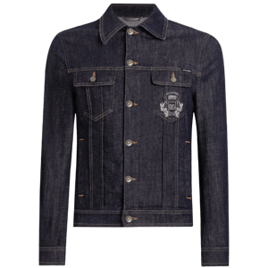 Farfetch Dolce & Gabbana logo-appliqu&eacute; denim jacket