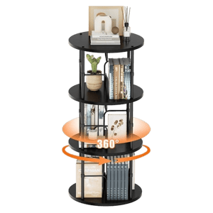 Flycity 3-5 Tier Rotating Bookshelf