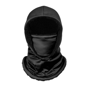 FOCO Solid Black Hooded Gaiter