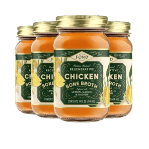 FOND Regenerative Chicken Bone Broth Lemon & Garlic
