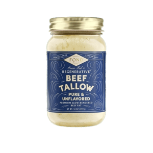 FOND Regenerative Grass-Fed & Finished Beef Tallow Pure & Unflavored