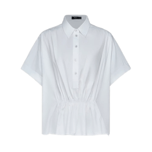 G2000 Half Placket Gathering Blouse